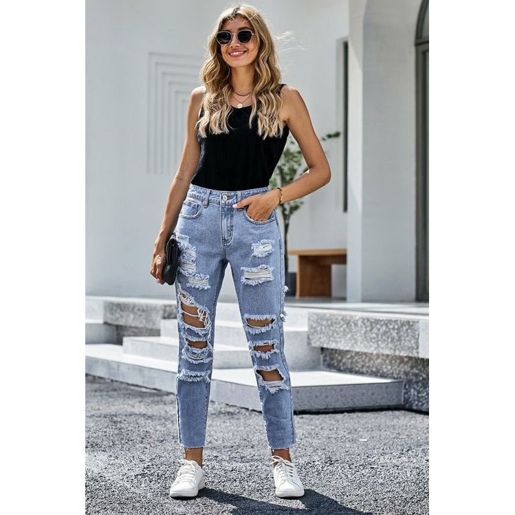 Blue-Light-Wash-distressed-pocket-Skinny-Jeans