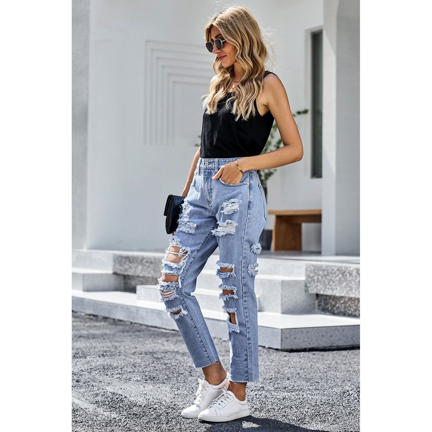 Blue-Light-Wash-distressed-pocket-Skinny-Jeans