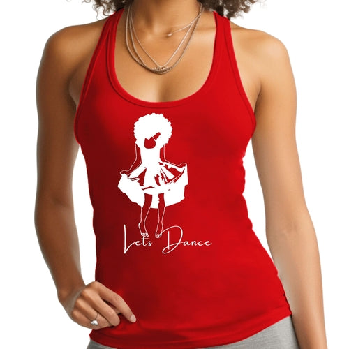Say-it-Soul-Lets-Dance-red-Graphic-Tank-Top