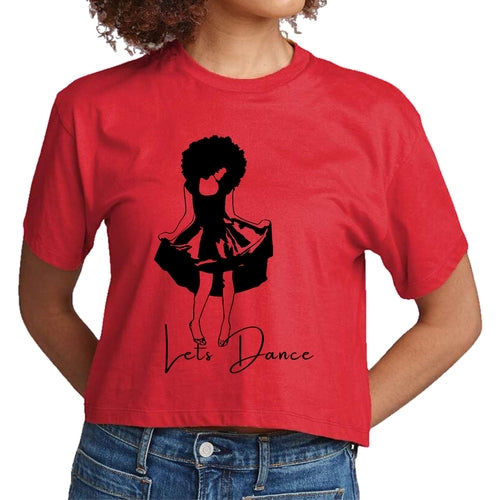 Say-it-Soul-Lets-Dance-Black-Line-Cropped-Graphic-T-shirt