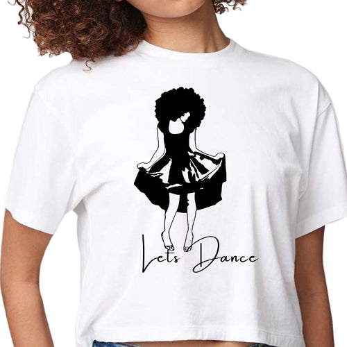 Say-it-Soul-Lets-Dance-Black-Line-Cropped-Graphic-T-shirt